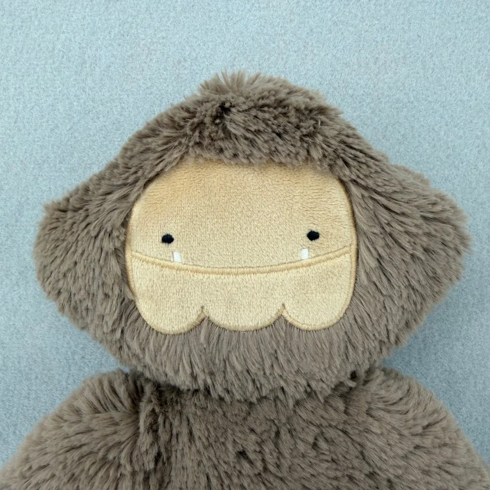Slumberkins Bigfoot‎ Snuggler Plush Yeti Brown Shaggy Stuffed Animal Toy Taupe